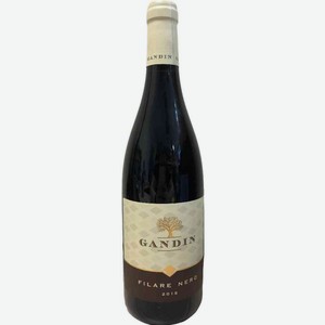 Вино Gandin Filare Nero красное сухое 13,5 % алк., Италия, 0,75 л