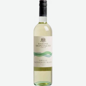 Вино Barone Montalto Грилло белое сухое 12 % алк., Италия, 0,75 л