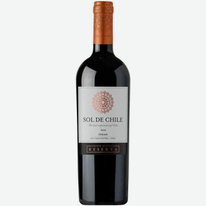 Вино Sol De Chile Syrah Reserva красное сухое 13.5 % алк., Чили, 0,75 л