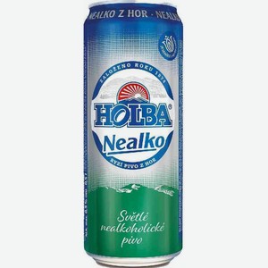 Пиво безалкогольное Holba Nealko светлое фильтрованное, 0,5 л