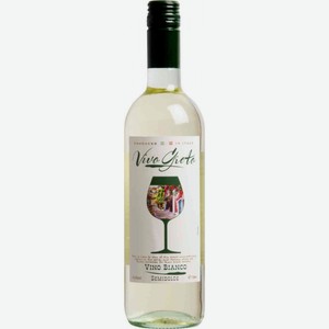 Вино Vivo Greto белое полусладкое 10,5 % алк., Италия, 0,75 л