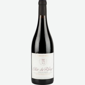 Вино Famille Sadel Côtes Du Rhône красное сухое 15 % алк., Франция, 0,75 л