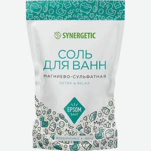 Соль для ванн Synergetic Магниево-сульфатная, 1 кг