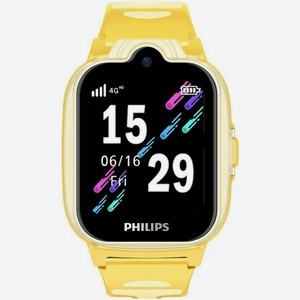 Смарт-часы Philips Kids W6610, 1.69 , желтый / желтый [ctw6610yl/00]