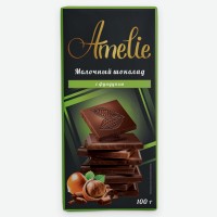 Шоколад молочный   Amelie   Фундук, 100 г
