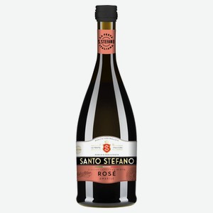 Плодовый алкогольный продукт Santo Stefano газированный розовый полусладкий 8%, 0,25 л