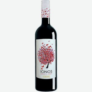 Вино Ionos Cabernet S.-Merlot красное сухое 12 % алк., Греция, 1,5 л