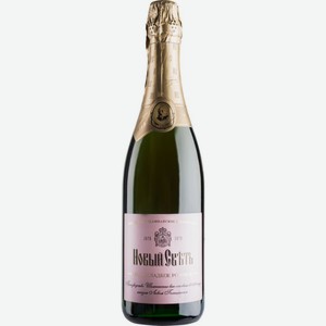 Шампанское выдержанное Новый Светъ Российское розовое полусладкое 13 % алк., Россия, 0,75 л