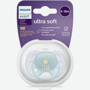 Пустышка Philips Avent Ultra Soft, 6-18 месяцев