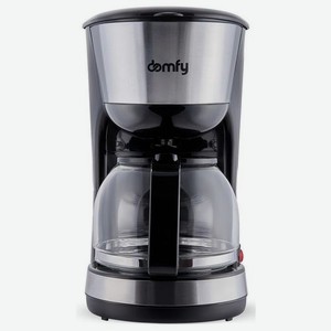 Кофеварка DOMFY DSM-CM301, капельная, черный / серебристый