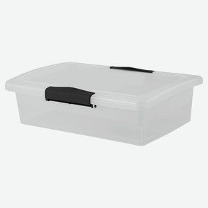 Ящик для хранения Keeplex Vision с защелками прозрачный кристалл 1,9 л, 25,5х17х7 см