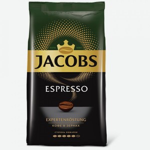 Кофе Jacobs Espresso жареный в зернах, 1кг Россия