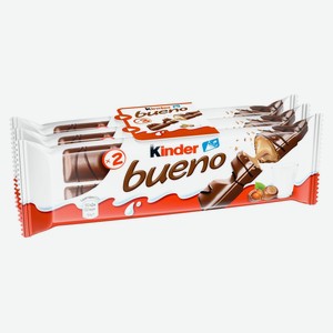 Вафли Kinder Bueno в молочном шоколаде, 3х43 г