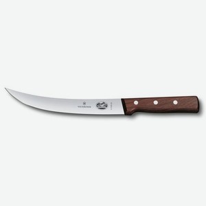 Нож кухонный Victorinox Wood, разделочный, 200мм, заточка прямая, стальной, дерево [5.7200.20]