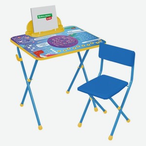 Мебель для детской комнаты Brauberg cтол + стул, пенал, голубой (532634)