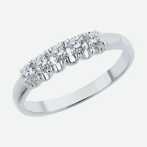 Кольцо SOKOLOV Diamonds из белого золота с бриллиантами 1011773, размер 15