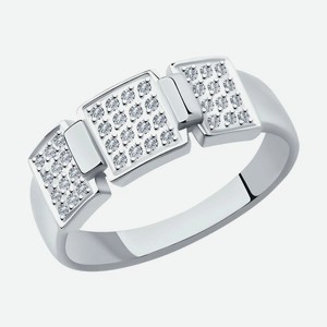 Кольцо SOKOLOV Diamonds из белого золота с бриллиантами 1012064, размер 16