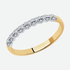Кольцо SOKOLOV Diamonds из золота с бриллиантами 1012076, размер 19.5