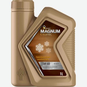 Масло моторное синтетическое Rosneft Magnum coldtec 5W-40, 1 л