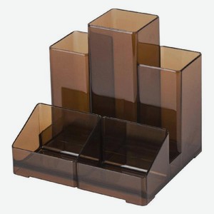 Подставка-органайзер Brauberg Contract, 5 отделений, 109х95х101,5 мм, коричневая (230994)