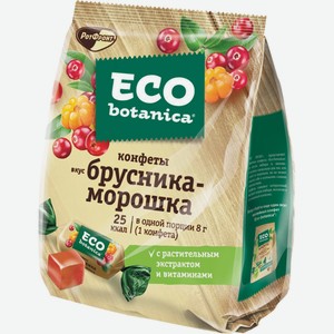 Конфеты ECO-BOTANICA вкус брусника-морошка, Россия, 200 г