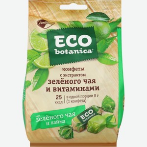 Конфеты ECO-BOTANICA Желейные с экстрактом зеленого чая и витаминами, Россия, 200 г