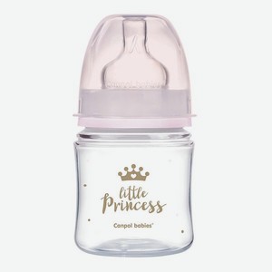 Бутылочка для кормления Canpol Babies EasyStart Royal Baby PP с широким горлышком 120мл с 0месяцев Розовый