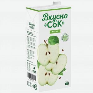Напиток сокосодержащий ВКУСНО СОК яблочный, 1.93л