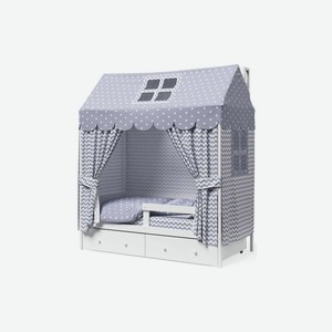 Кровать-домик с бортиком и ящиками Можга Hoff