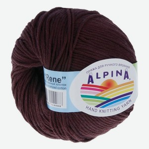 Пряжа Alpina rene 229 коричневый, 50 г