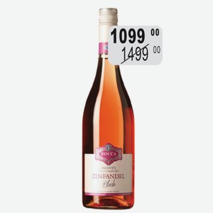 Вино Анжело Рокка&Фигли Зинфандель Блаш Саленто роз.сух. 12,5% 0,75л