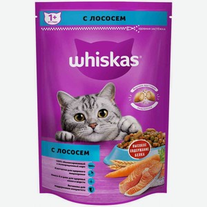 Сухой корм для кошек от 1 года Whiskas Подушечки с лососем, 350 г