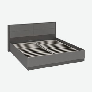Кровать Наоми 1.6 м фон серый / джут