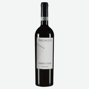 Вино Negretti Barbera d Alba красное сухое Италия, 0,75 л