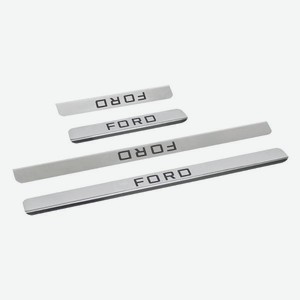 Накладки внутренних порогов DOLLEX для Ford Galaxy, нержавеющая сталь, 4 шт (NPK-004)