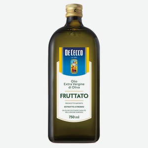 Масло оливковое De Cecco Fruttato E.V. нерафинированное, 750 мл