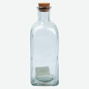 Бутылка стеклянная с корковой пробкой 500 мл