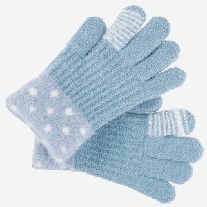 Перчатки детские Blue SneZka вязаные двойные 8-12лет арт.V-69
