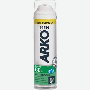 Гель для бритья Arko Men Anti-Irritation, 200 мл, баллон