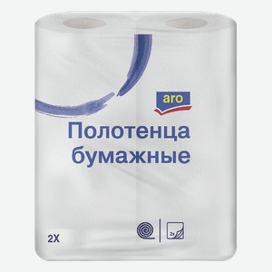 aro Бумажные полотенца 2 слоя, 2 рулона Россия