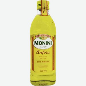 Масло оливковое Monini Anfora рафинированное с добавлением нерафинированного, 0,5 л