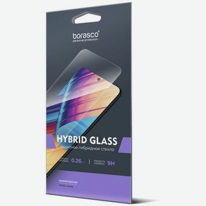Защитное стекло для экрана и камеры BORASCO Hybrid Glass для Samsung Galaxy S23 антиблик, гибридная, 1 шт, прозрачный [71546]