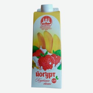 Йогурт 0,45кг 2,5% пюр/п Клубника-банан БЗ