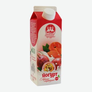 Йогурт 0,45кг 2,5% пюр/п Персик-маракуйя БЗ