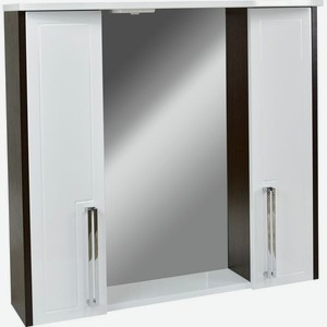 Зеркало-шкаф DORATIZ  Мираж 80 , с подсветкой, белый/венге (2111.110)