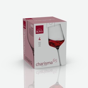 Набор бокалов для вина Rona Charisma, 650мл x 4шт Словакия