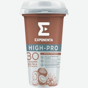 Напиток кисломолочный Exponenta High-Pro Кокос-миндаль обезжиренный
