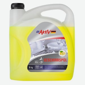 Концентрированное средство для мытья посуды Dr. Aktiv Professional 5 л, с ароматом лимона (802610)