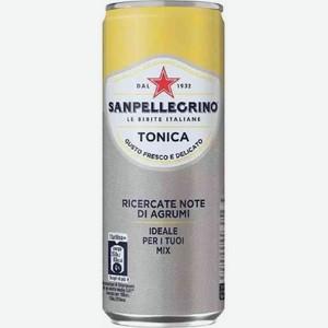 Напиток Sanpellegrino Tonica Цитрус банка, 0,33 л