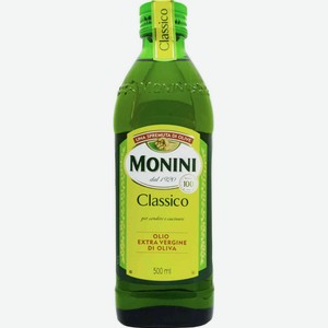 Масло оливковое Monini Classico Extra Virgin нерафинированное, 0,5 л